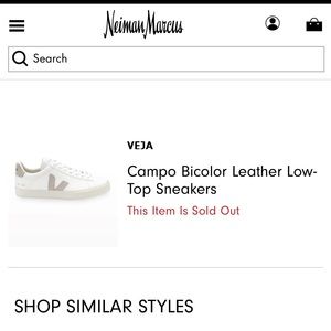 Veja Campo Bi-Color Leather Low-Top Sneakers